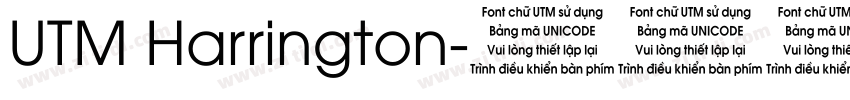UTM Harrington字体转换